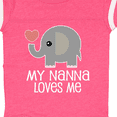 thumbnail image 4 of Inktastic Nanna Loves Me Grandchild Boys or Girls Baby Bodysuit, 4 of 5