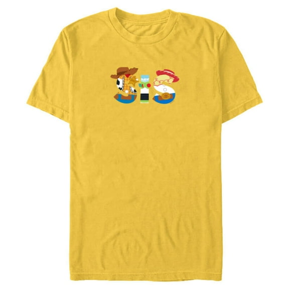 Disney and Pixar’s Toy Story Sis Sister Family Birthday - Short Sleeve Blended T-Shirt for Adults - Customized-Yellow