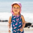 thumbnail image 3 of green sprouts Breathable Flap Sun Protection Hat-Light Pink-9/18mo, 3 of 4