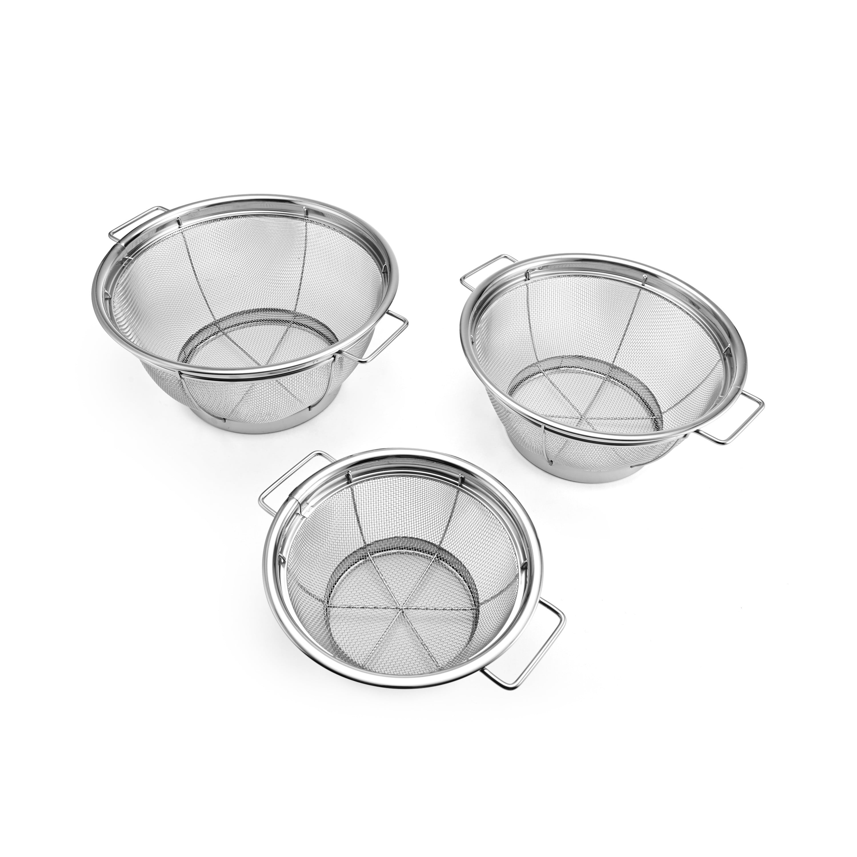 Farberware Set of 3 Stainless Steel Sieves, Strainers