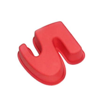 

Large Number Shaped Silicone Cake Mould Heat Resistant Chocolate Cookie Mold for Birthday Anniversary - No.5