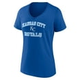 thumbnail image 2 of Women's Royal Kansas City Royals Heart and Soul V-Neck T-Shirt, 2 of 3