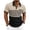 Khaki, variant on JTSRKL Men's Color Block Striped Waffle Knit Shirts Collar Short Sleeve Vintage Classic Tops Casual Loose Fit Golf Daily Business Tops Green S
