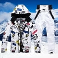 thumbnail image 2 of Hwmodou Men Outfits Valentine's Day Graphic Printed Men's Ski Jackets And Pants Set Windproof Insulated Snowsuit Winter Warm Snowboarding Snow Coat Resort Outfits For Men 2023, 2 of 4