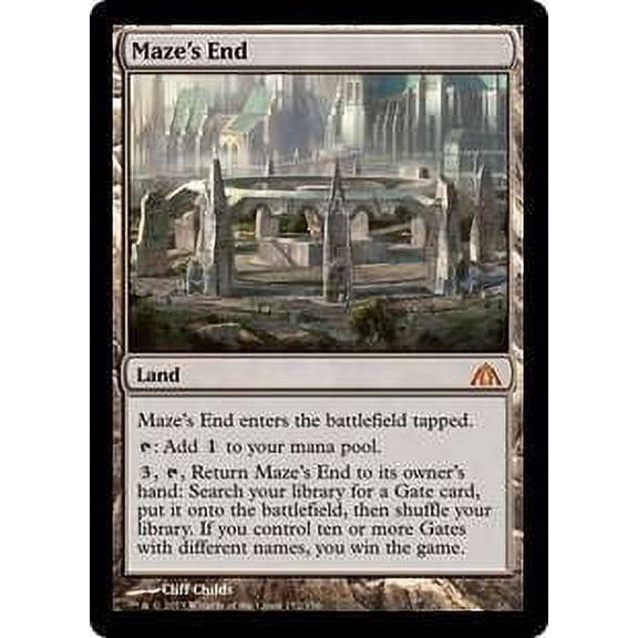 MtG Dragon's Maze Mythic Rare Maze's End #152