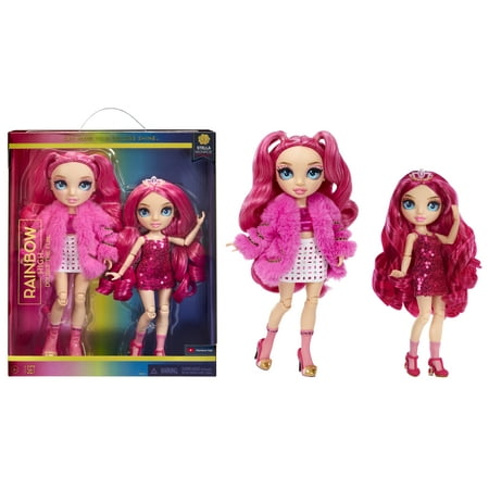 Rainbow High Stella 2 Pack, Pink Fashion Dolls, Pink Hair, 9in Jr High Dolls, Walmart Exclusive