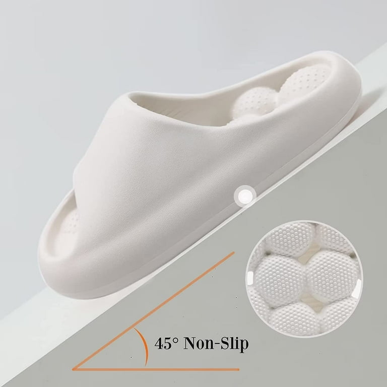 Bubble Massage Slides for Women Men, Soft Cloud House Slippers Golf Balls  Shower Shoes Quick Drying Non-Slip Beach Sandals for Indoor Outdoor Pool  Spa Gym 