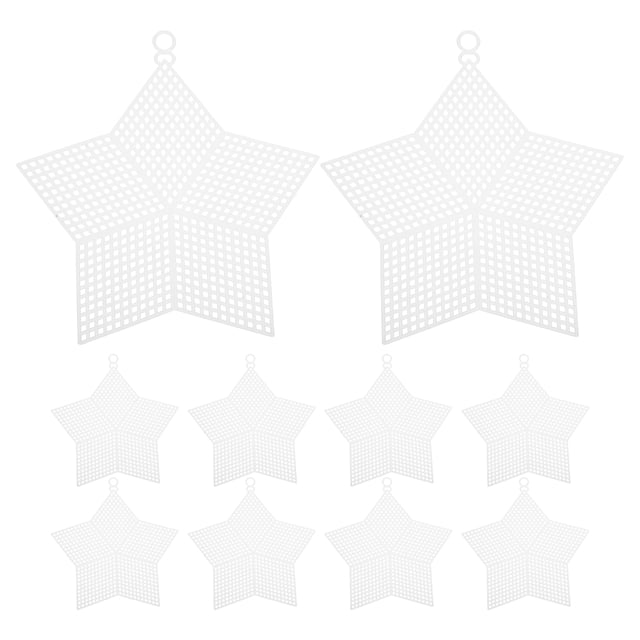 Juego de 10 láminas de malla de plástico para coser, hacer bolsas y manualidades.