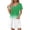 Green, variant on Zpanxa Women's Stylish Summer Dress Short Sleeve V Neck Solid Color Casual Dress for Outdoor Activities