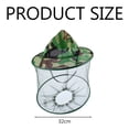 thumbnail image 5 of Gorro de red para la cabeza con mosquiteros, transpirable y absorbente del sudor, material de fibra de poliéster con base de anillo de acero, perfecto para pesca al aire libre, camuflaje, portátil y, 5 of 5