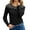 Black, variant on EDFBUYKRS Long Sleeve Tunic Tops To Wear with Leggings Crewneck Winter Loose Fit Print Shirts Workout Fall Fashion Blouses Tops Casual Going Out Tops for Women M