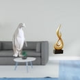 thumbnail image 2 of Figura De Resina De Pingüino En Forma De Llama, Escultura De Arte Moderno, Adorno Decorativo, Artesanía Coleccionable Para Inauguración De La Casa, Mesa, Dormitorio, Oficina, Armario, Sala, 2 of 8