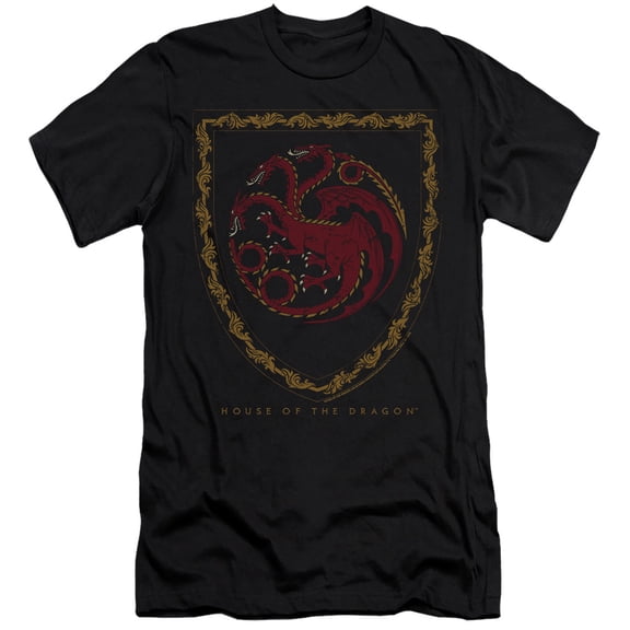 House of The Dragon, Dragon Shield Vintage Dark Unisex Adult Canvas Brand T Shirt