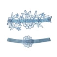 thumbnail image 2 of Conjunto de liga de encaje nupcial de 2 piezas Liguero de boda para baile de disfraces Mujeres Damas ,, 2 of 8