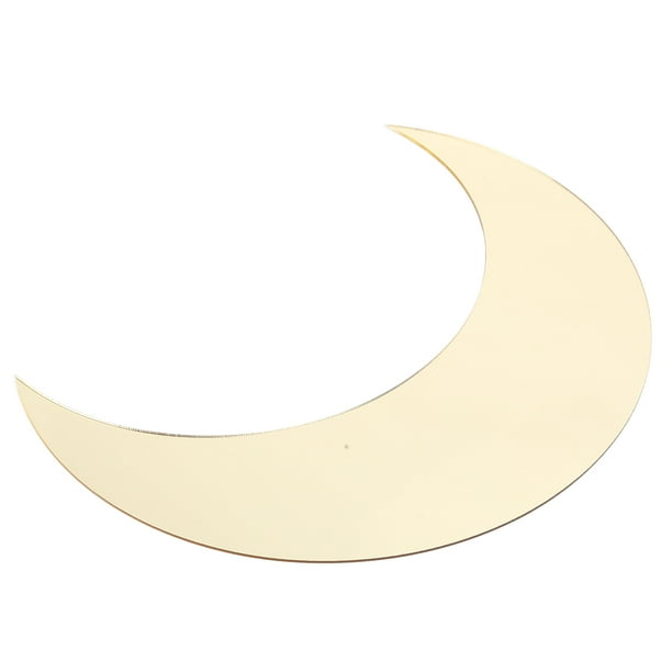 Adhesivo De Baño, Acrílico Con Forma De Luna, Espejo Irrompible, Adhesivo De Pared Para Cocina, Comedor, Sala De Estar, Oficina