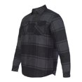 thumbnail image 2 of Burnside - Quilted Flannel Shirt Jacket - 8610 - Black Plaid - Size: 2XL, 2 of 5