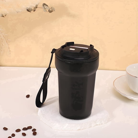 ASTOTSELL Travel Coffee Mug with Leak Proof Lid, 15oz Stainless Steel Insulated Travel Mug, for Hot and Cold Drinks, Tea/Beer - Black