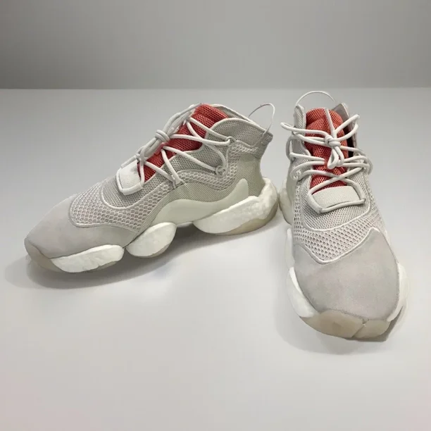 Adi - das Mens Crazy BYW F34137 Gray White Basketball Shoes Sneakers Size US 7