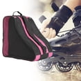 thumbnail image 4 of koolsoo Sac à Chaussures de Patinage Portable Bandoulière Réglable et Poignée Supérieure Sac à Main Rose Maille Rose, 4 of 9