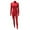 Red, variant on LINASHI Halloween 2025 Women's Seamless Full Body Catsuit - Stretchy Dance Bodysuit, Stage Performance , Slim Fit Spandex Unitard, Trendy Halloween Outfit L