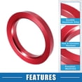 thumbnail image 3 of Unique Bargains 4 Pcs Car Hub Centric Rings OD 73.1mm to ID 56.1mm Hub Centric Rings Wheel Bore Center Spacer Red, 3 of 6