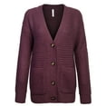 thumbnail image 1 of KOGMO Women's Waffle Knit Sweater Cardigans with Buttons and Pockets, 1 of 7