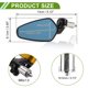 thumbnail image 4 of Espejos retrovisores universales ajustables para motocicleta Unique Bargains, espejo lateral retrovisor de aluminio, 1 juego, tono negro dorado, forma prismática M6, 4 of 7