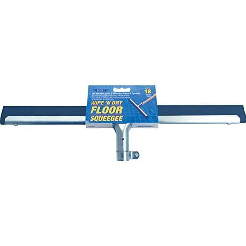 Ettore Wipe'N Dry Floor Squeegee 61018 - 18 in Blade Width - Silver