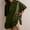 Army Green, variant on Casual Womens Summer Tops Pink Tunic Elbow Length T Shirt Peplum Crew Neck Summer Womens Blouses