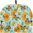 thumbnail image 1 of Yuosegray Flower Butterfly Tea Pots Cosy Cotton Breakfast Tea Pot Cover Kitchen Tea Pot Dust Cover with Elastic Band Drawstring Kettle Covers Home Family Decorative Accessories, 1 of 1
