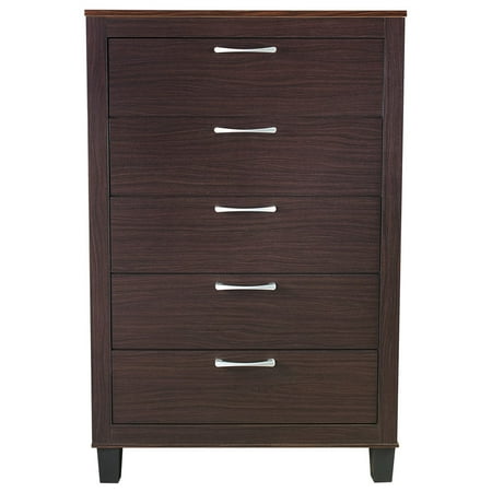 Walnut Veneer Mdf - LYKE Home Bianca Walnut MDF/ Veneer/ Laminate Chest
