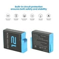thumbnail image 4 of Camera Lithium Ion Battery, Standard 1800mAh Camera Replacement Battery Rechargeable Professional High Capacity  for Action Camera Accessories, 4 of 7