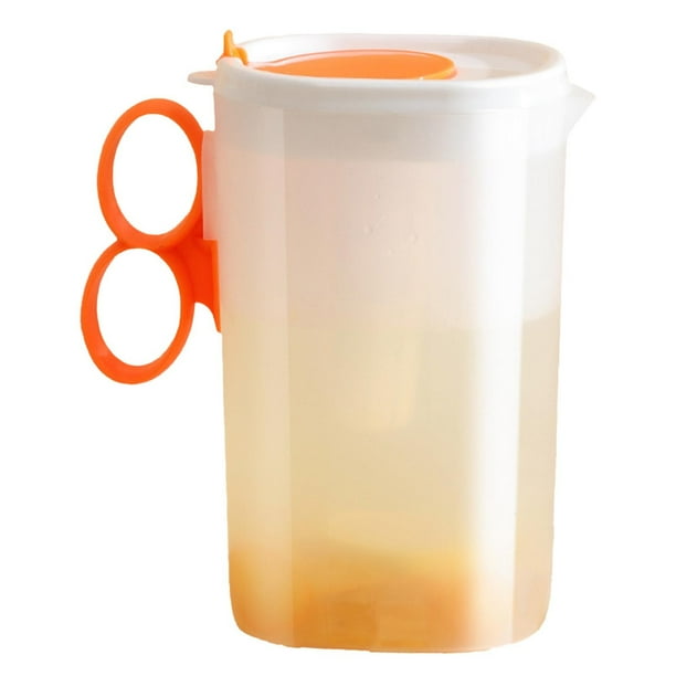Pisexur Batería de cocina Hervidor de agua fría con tapa, jarra ecológica para mezclar bebidas frías y calientes, limonada, té helado, color blanco para la cocina del hogar