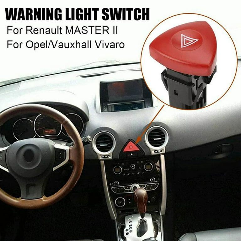 Movano Emergency Hazard Flasher Warn Light Switch Button For Renault Laguna  Opel Vivaro Movano Bouton Warning Renault Trafic 2 - AliExpress