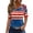 GQR3-Multicolor, variant on VKOYWKM American Flag Shirts for Women 4th of July Independence Day Patriotic USA V Neck Button Henley Tee Graphic Tops Summer Casual