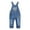 Blue-2167, variant on KIDSCOOL SPACE Baby&Little Girls Flower Embroidered Washed Cotton Denim Overalls,Blue,2-3 Years