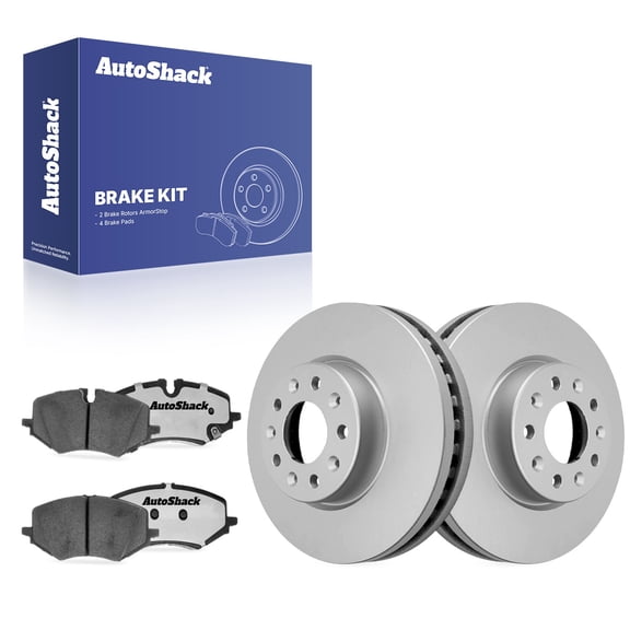 AutoShack Front Vented Coated Brake Rotors   Ceramic Pads 6-PC Brake Kit Replacement for 2020-2022 Buick Encore GX 2021 Chevrolet Trailblazer 2023-2025 Chevrolet Trailblazer ArmorStop 11.81" (300 mm)