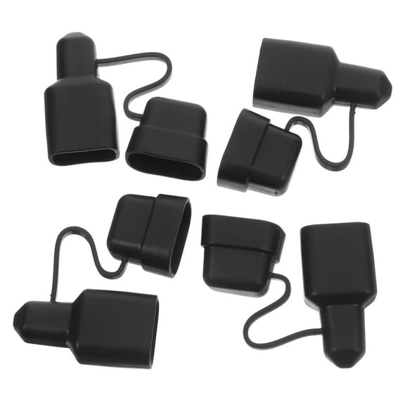 BEADCEST Waterproof Black Cover For Power Connectors 4Pcs