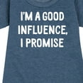 thumbnail image 3 of Instant Message - I'm a Good Influence Christmas - Toddler & Youth Girls Fleece Dress, 3 of 6