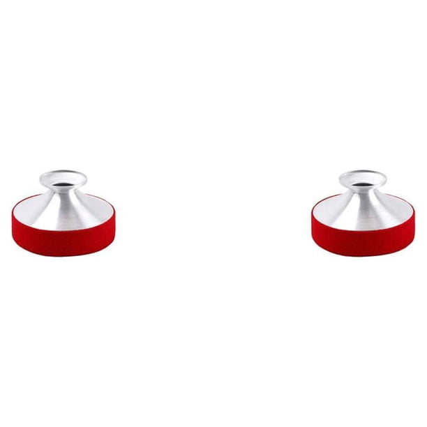 Wosthever Amortiguador de sonido, accesorios para instrumentos de aleación de aluminio, instalación práctica, silenciador de trompeta, sin Rojo 2Conjunto