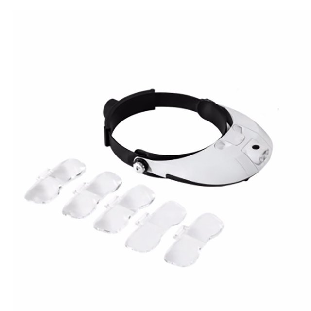Lupa De Diadema, Gafas De Soldadura, Lámpara Led, Lupa De Aumento, Faro Desmontable, Lupa Con 5 Lentes Guardurnaity HA018123-00