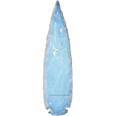 Opalite Crystal Arrow Head Stone 1 Pieces (4" to 5" Inch)