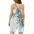 thumbnail image 4 of 10-11 Years Little Girls Backless Strap Slouch Jumpsuit for Toddler Girls Cute Harem Halter Romper Pants with Pockets Multicolor, 4 of 5