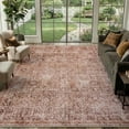 thumbnail image 4 of Lahome Heavy-Duty Washable Rug 8x10 Terracotta - Vintage Farmhouse Carpet for Living Room, Dining Room, Classroom, Guest Bedroom and Office, Stain Proof Non-Slip Rug, 4 of 10