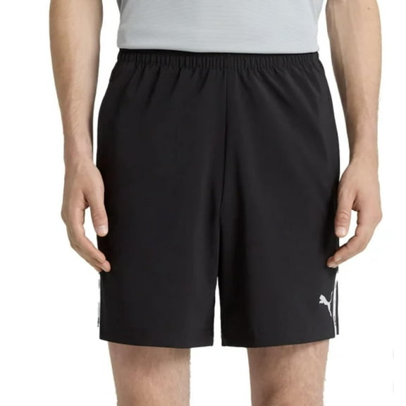 PUMA Men's Lightweight Active Woven Short (US, Alpha, Medium, Regular, Regular, Black)