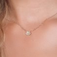 thumbnail image 3 of Gem Stone King 14K Yellow Gold Peach Morganite Pendant Necklace for Women | 3.20 Cttw | Gemstone October Birthstone | Oval 11X9MM | With 18 inch Chain, 3 of 6