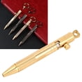 thumbnail image 3 of Mini Ballpoint Pen, Brass Pocket Pen with Detachable Keychain On Top for Office Working Traveling Writing, 3 of 7