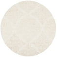 thumbnail image 2 of SAFAVIEH Abstract Rachelle Trellis Wool Area Rug, Ivory/Beige, 6' x 6' Round, 2 of 11