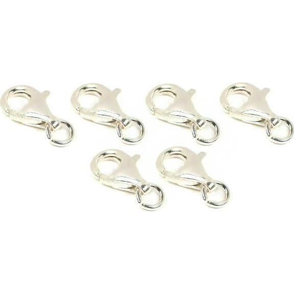 6 Lobster Clasp Sterling Silver Claw Jewelry Part 13mm