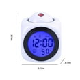 thumbnail image 3 of LSLJS Projection Digital Alarm Clock with Weather Stations Digital LCD Wall Projection Alarm Clock Temperature Display Colorful LED Time Temperature Display, Electronic Clock, 3 of 7